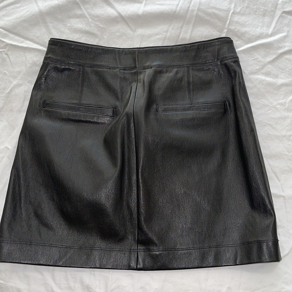 Helmut Lang Leather Mini Skirt - Picture 3 of 6